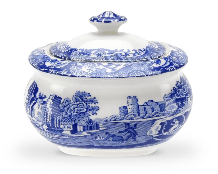 BLUE ITALIAN SUKKERSKÅL M/LOKK 0,25L SPODE