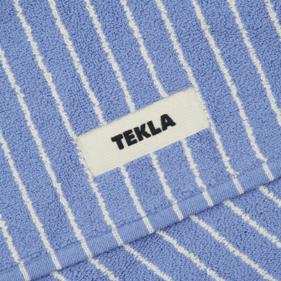Badematte 50x70 clear blue stripes