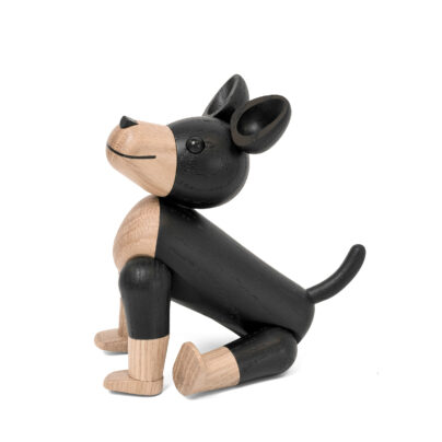 Hund Charlie eik/sortbeiset eik