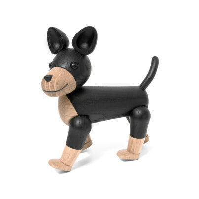 Hund Charlie eik/sortbeiset eik