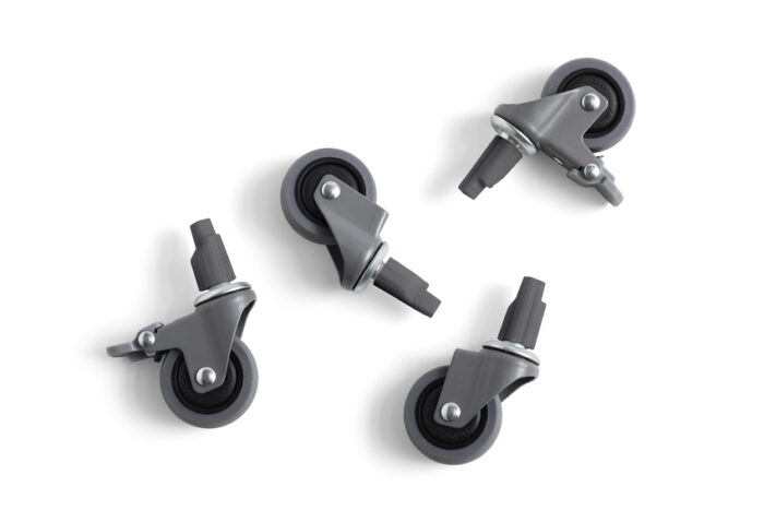 Hjul til oppbevaringskasse large 4pk