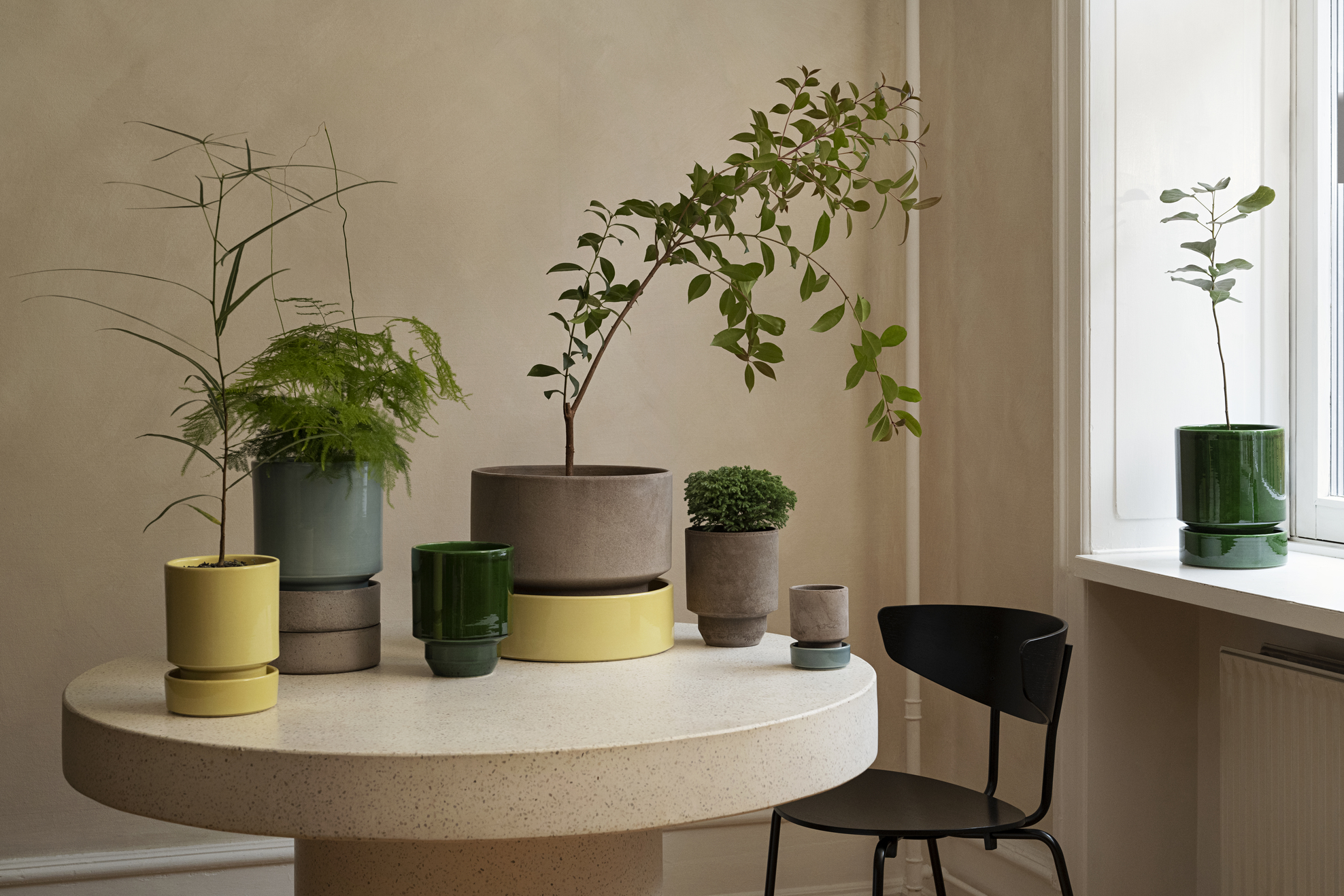 Blomsterpotte 14cm Grey