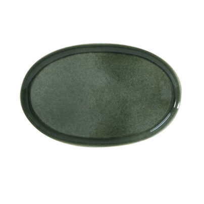 Fat oval 42cm grønn
