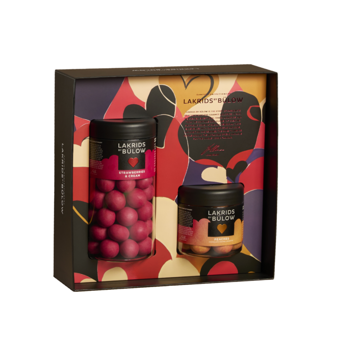 Lakris 420g Gaveeske Peaches & Strawberries