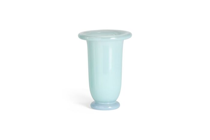 Vase 21cm Ice blue with light blue base