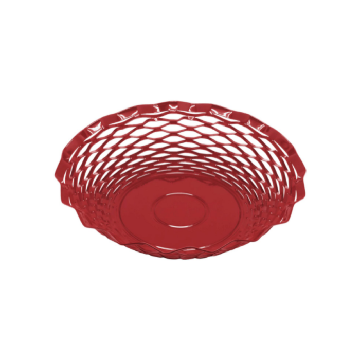 Brødkurv rund 24cm rød
