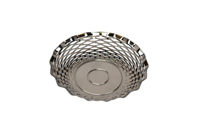 Brødkurv rund 24cm stål