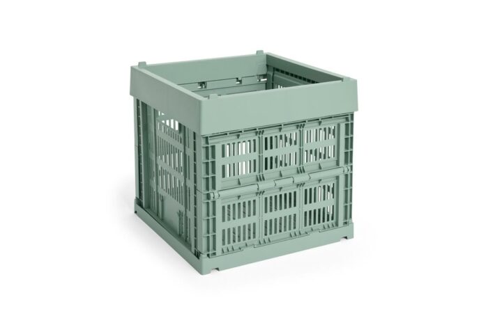 Oppbevaringskasse kube sage green