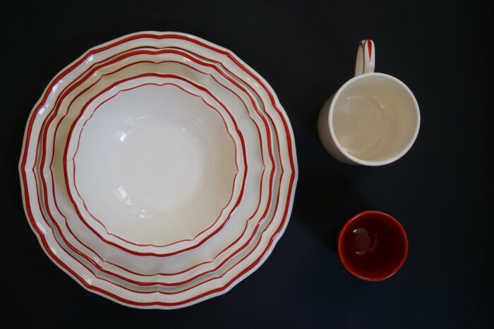Skål 17,8cm/63cl rød