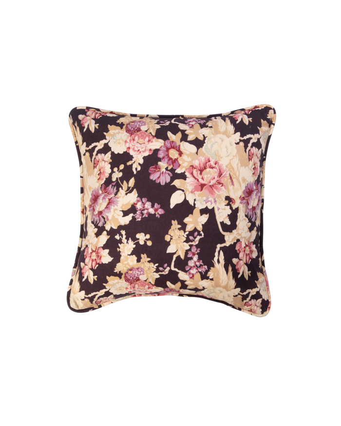 Putetrekk 50x50 Autumn flower aubergine