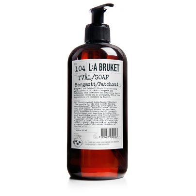 104 flytende såpe bergamott/patchouli 450ml LA Bruket