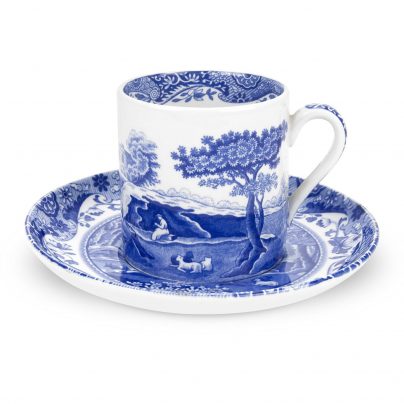 BLUE ITALIAN MOKKAKOPP 0,1L OVER/UNDER SPODE