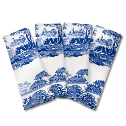 BLUE ITALIAN SERVIETT 4PK SPODE