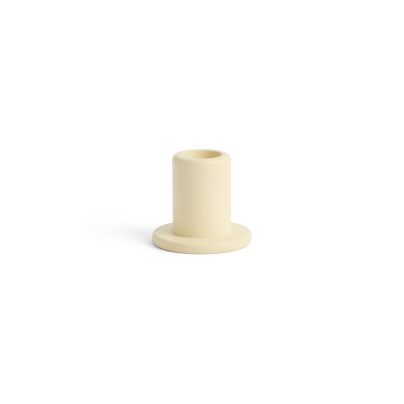 Hay_AE375-A601-AH99_Tube Candleholder Concrete S lime yellow