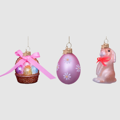 Vondels_Påskepynt kurv, egg og kanin