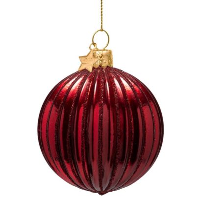 Julekule rillet burgunder_Vondels