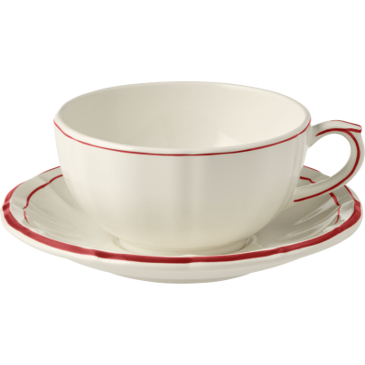 Gien_FILET ROUGE_frokostkopp