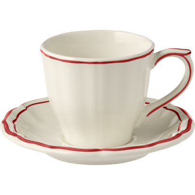 Gien_FILET ROUGE_kaffekopp