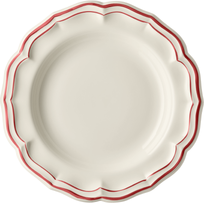 Gien_FILET ROUGE_serveringsfat rundt