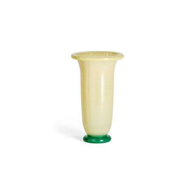Hay_AE754-A603-AQ12_Empire Vase L sand with lemon rim and green base