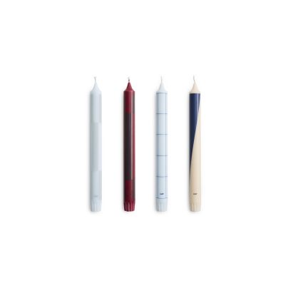 Hay_AB361-F429_Pattern Candle Set of 4 blues_bordeaux