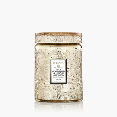 Duftlys 100t Gilt PomanderHinoki