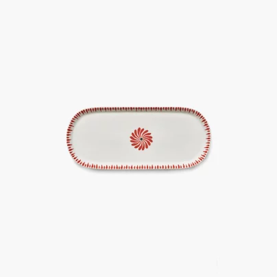 Serax_Bazaar_Fat oval 33x14,5cm red
